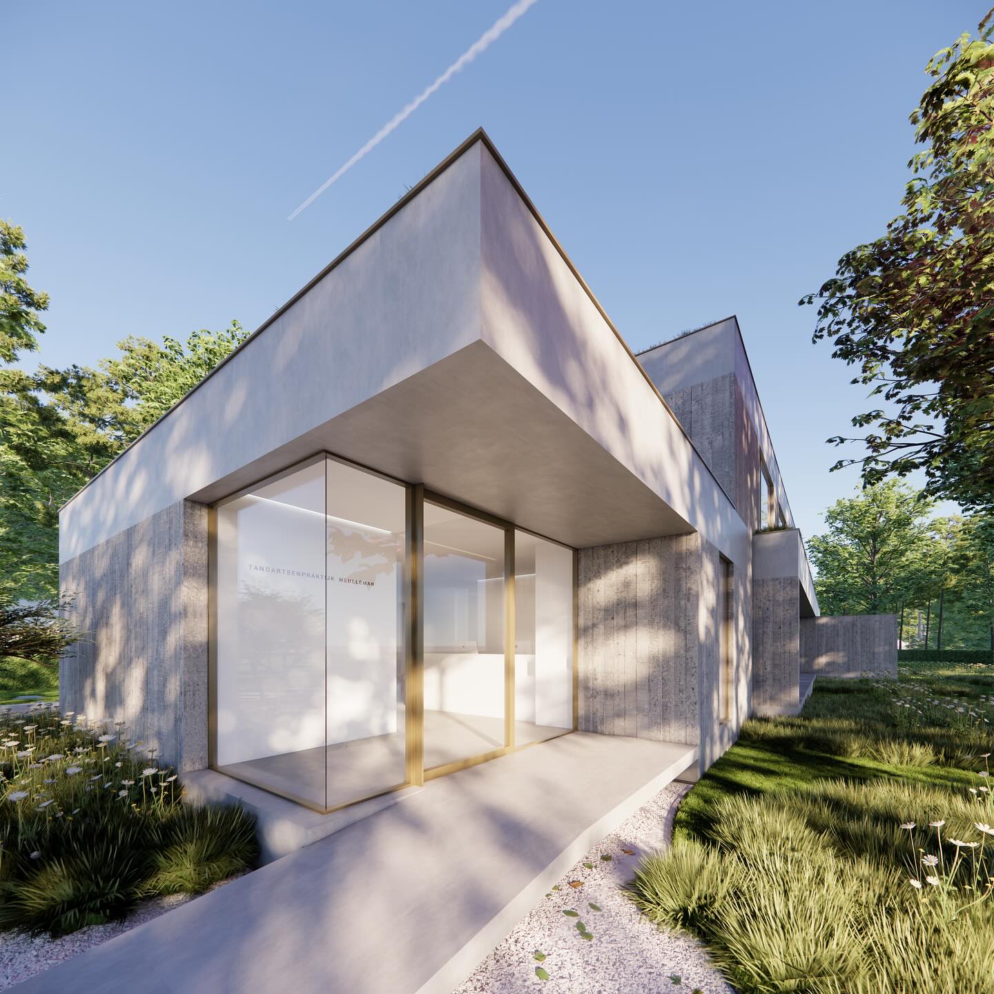 project THM, woning met tandartspraktijk

#preview #3dvisualization  #schoten
#3dvisuals #architecturalvisualization #sneakpeek 
#archidaily #archilovers #residentialarchitecture #belgianarchitecture  #newprojects #inprogress #materials #concrete #brutalism